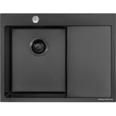Кухонная мойка ARFEKA AF 650*505 L Black PVD Nano