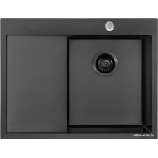 Кухонная мойка ARFEKA AF 650*505 R Black PVD Nano